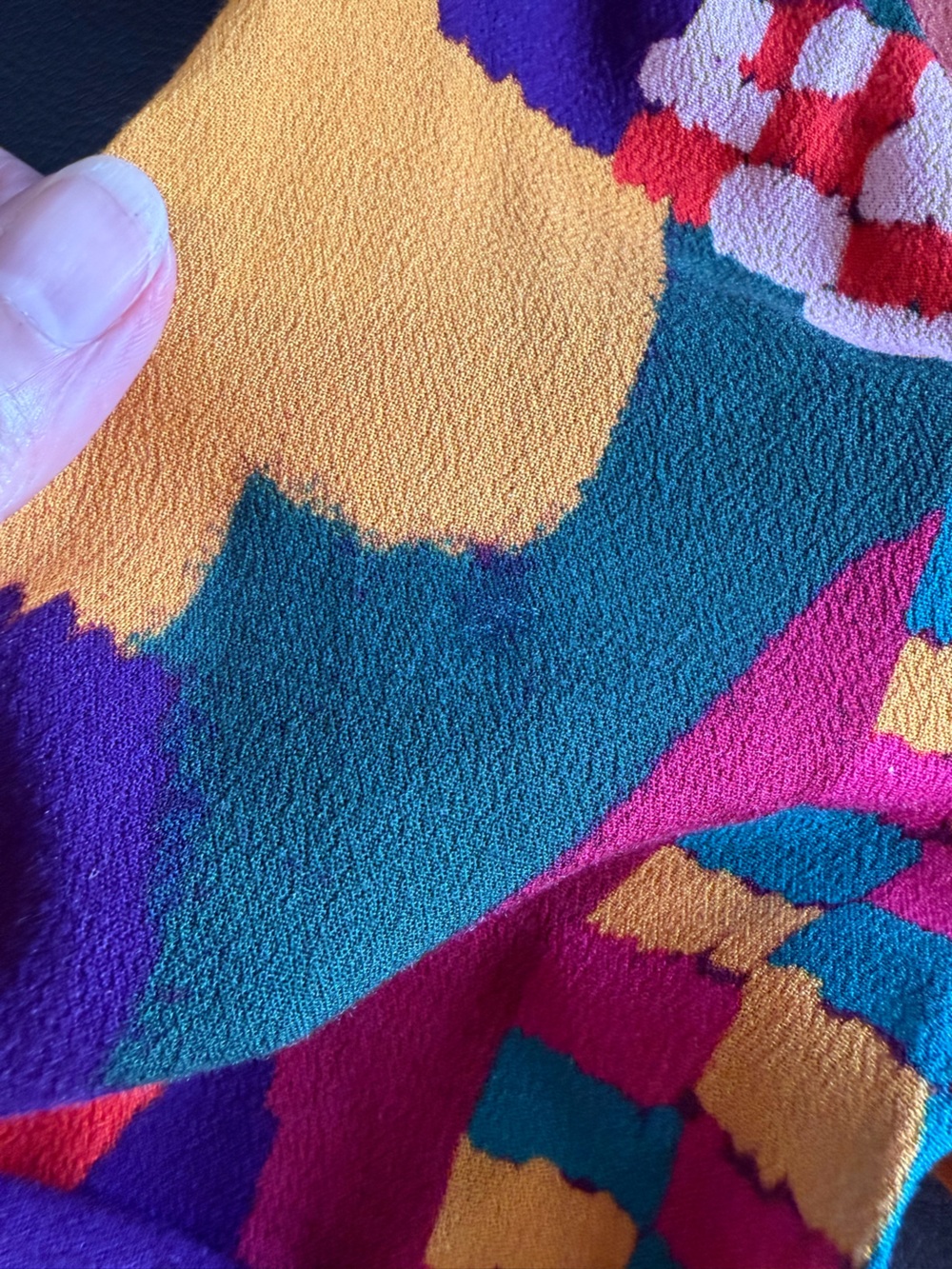 FARM Rio XS Multicolor Abstract Geometric Maxi Dress - Picture 13 of 14